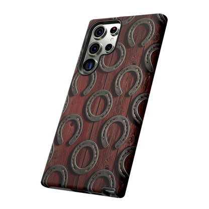 Rustic Horseshoe Western Phone Case – Cowboy Country Ranch Tough Case