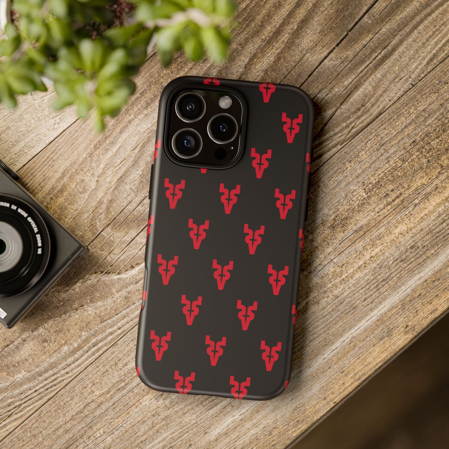Mazatlán Bull Phone Case – Black Red Streetwear Tough Shockproof Cover