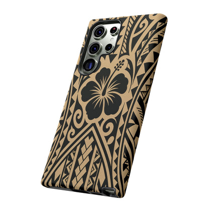 Polynesian Tribal Hawaiin Hibiscus Phone Case for iPhone Samsung Galaxy