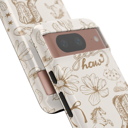 Western Cowgirl Phone Case for iPhone Samsung Galaxy Pixel Tough Case
