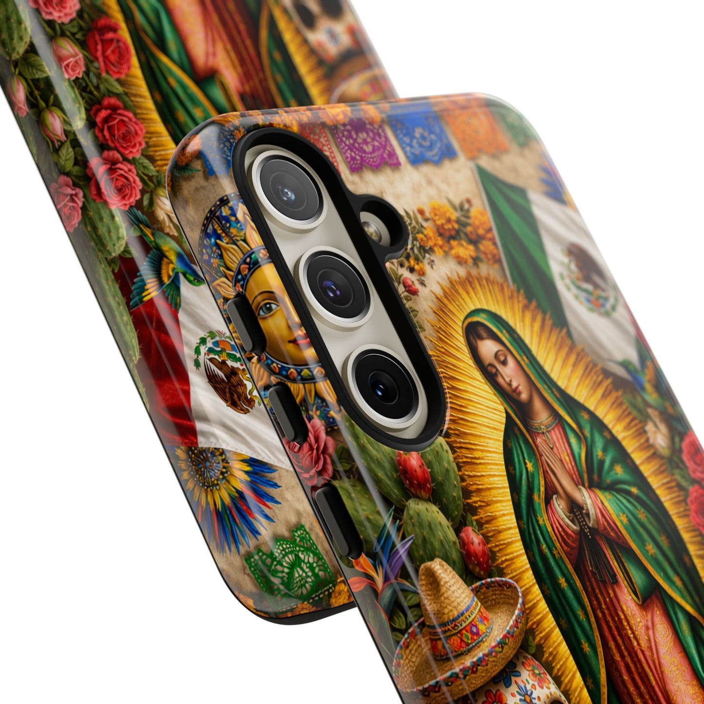 Virgen de Guadalupe Phone Case Mexican Floral iPhone Samsung Pixel Case