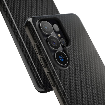 Carbon Fiber Inspired Phone Case – Rugged Slim Protective Tech Case for iPhone & Samsung
