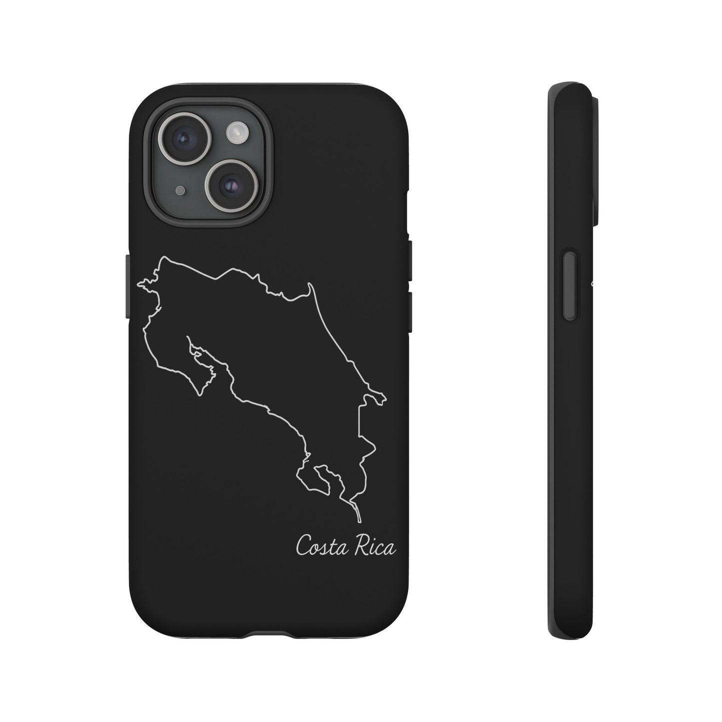 Costa Rica Outline Phone Case – Minimal Country Map Tough Case (iPhone, Samsung, Pixel)