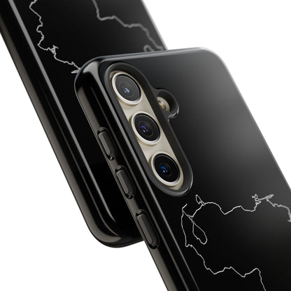Venezuela Outline Phone Case – Minimal Country Map Tough Case (iPhone, Samsung, Pixel)