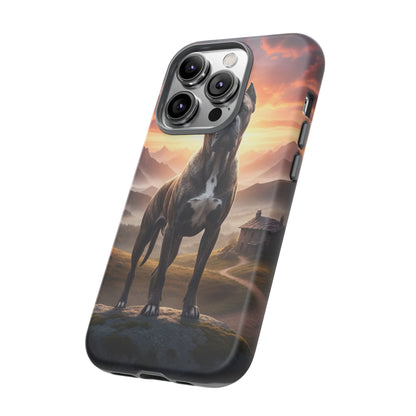 Cane Corso Phone Case – Guard Dog Sunset Tough Case (iPhone, Samsung, Pixel) | Dog Lover Gift