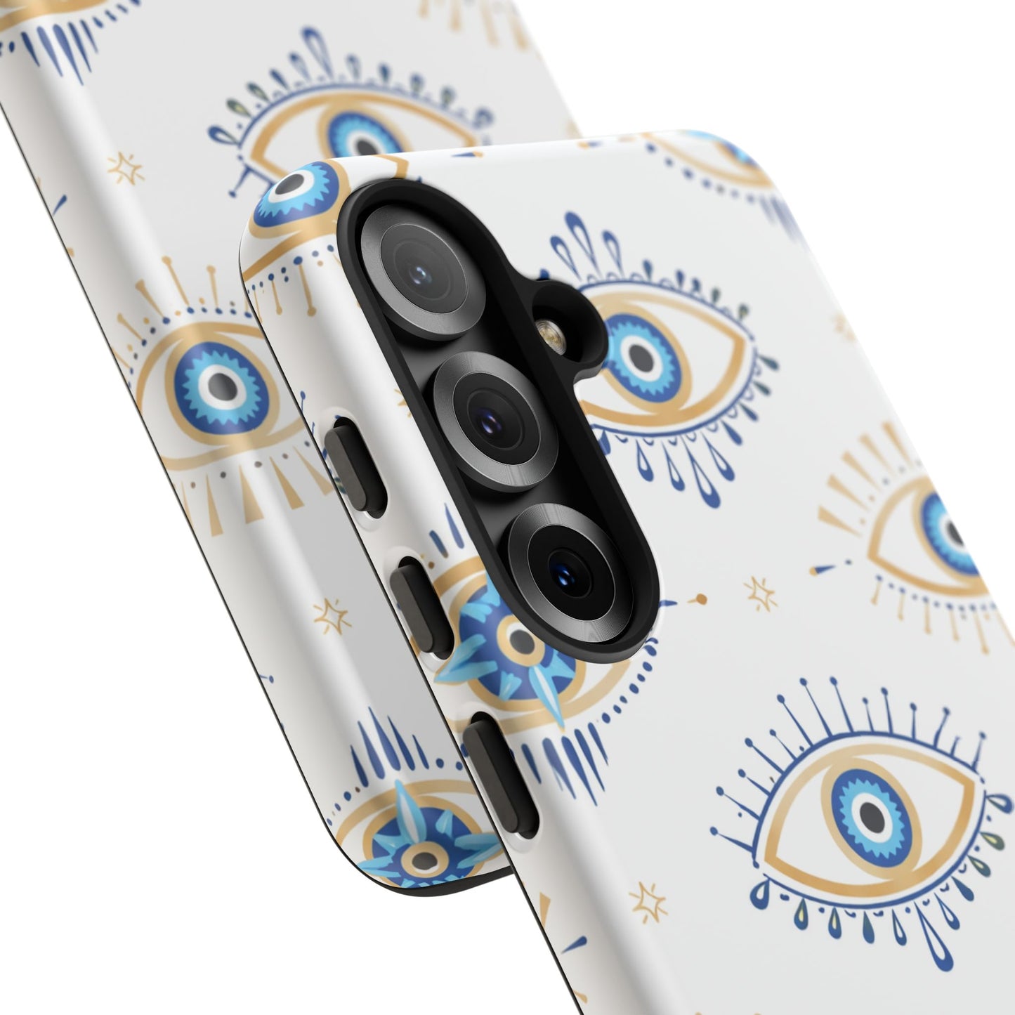 Blue Evil Eye Phone Case – Protective Slim Shockproof Cover for Iphone, Samsung Galaxy and Pixel
