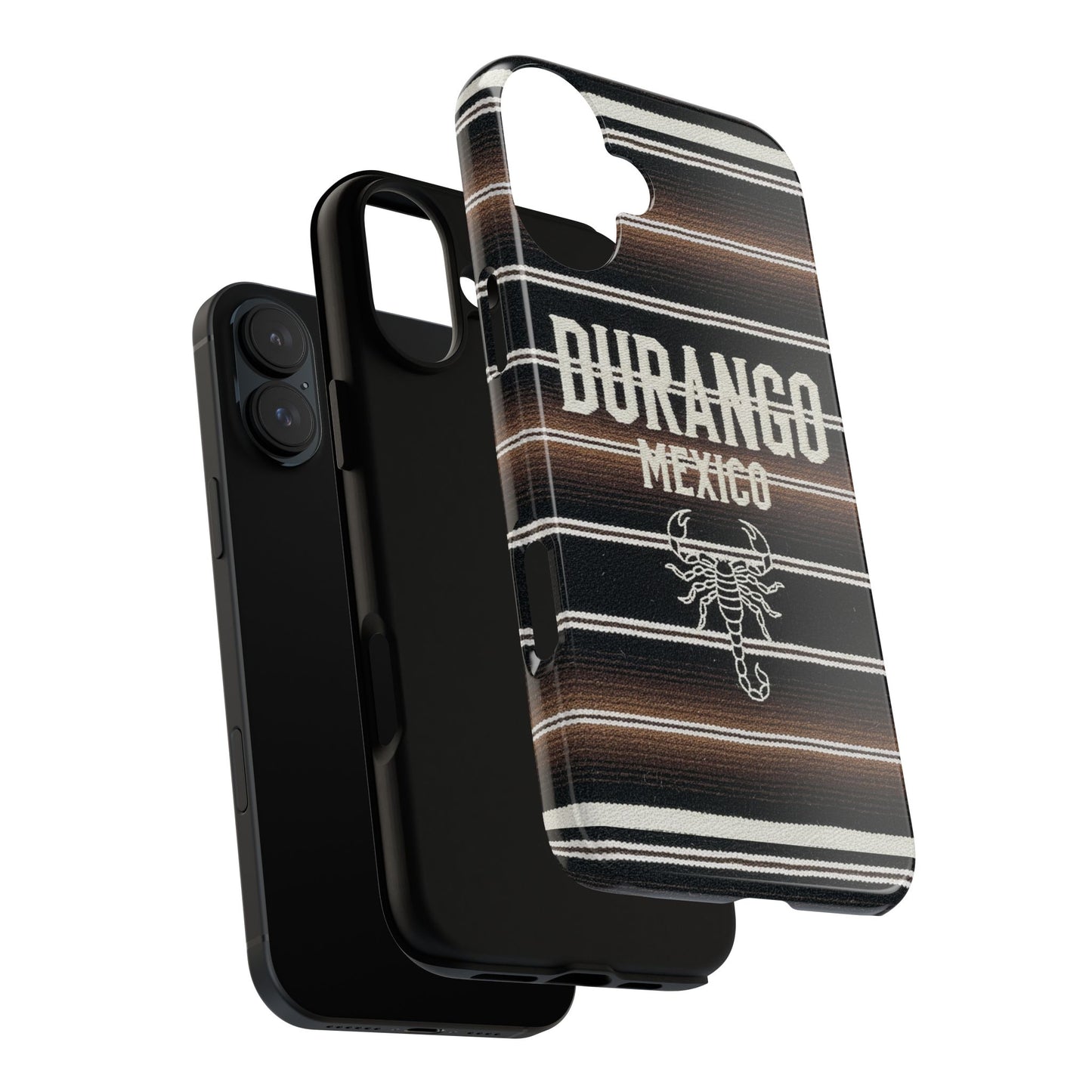 Durango Mexico Phone Case | Serape Scorpion Western Design | Mexican Heritage Tough Case for iPhone & Samsung