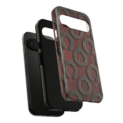 Rustic Horseshoe Western Phone Case – Cowboy Country Ranch Tough Case