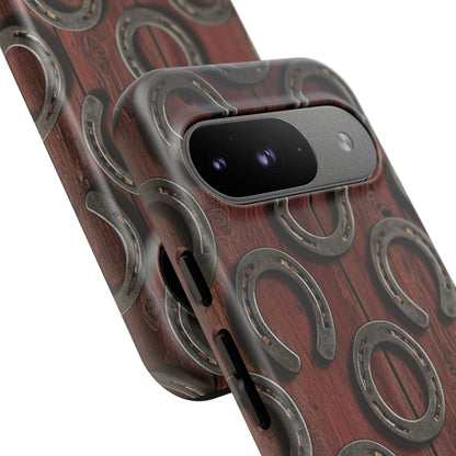 Rustic Horseshoe Western Phone Case – Cowboy Country Ranch Tough Case