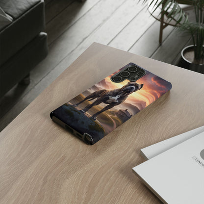 Cane Corso Phone Case – Guard Dog Sunset Tough Case (iPhone, Samsung, Pixel) | Dog Lover Gift