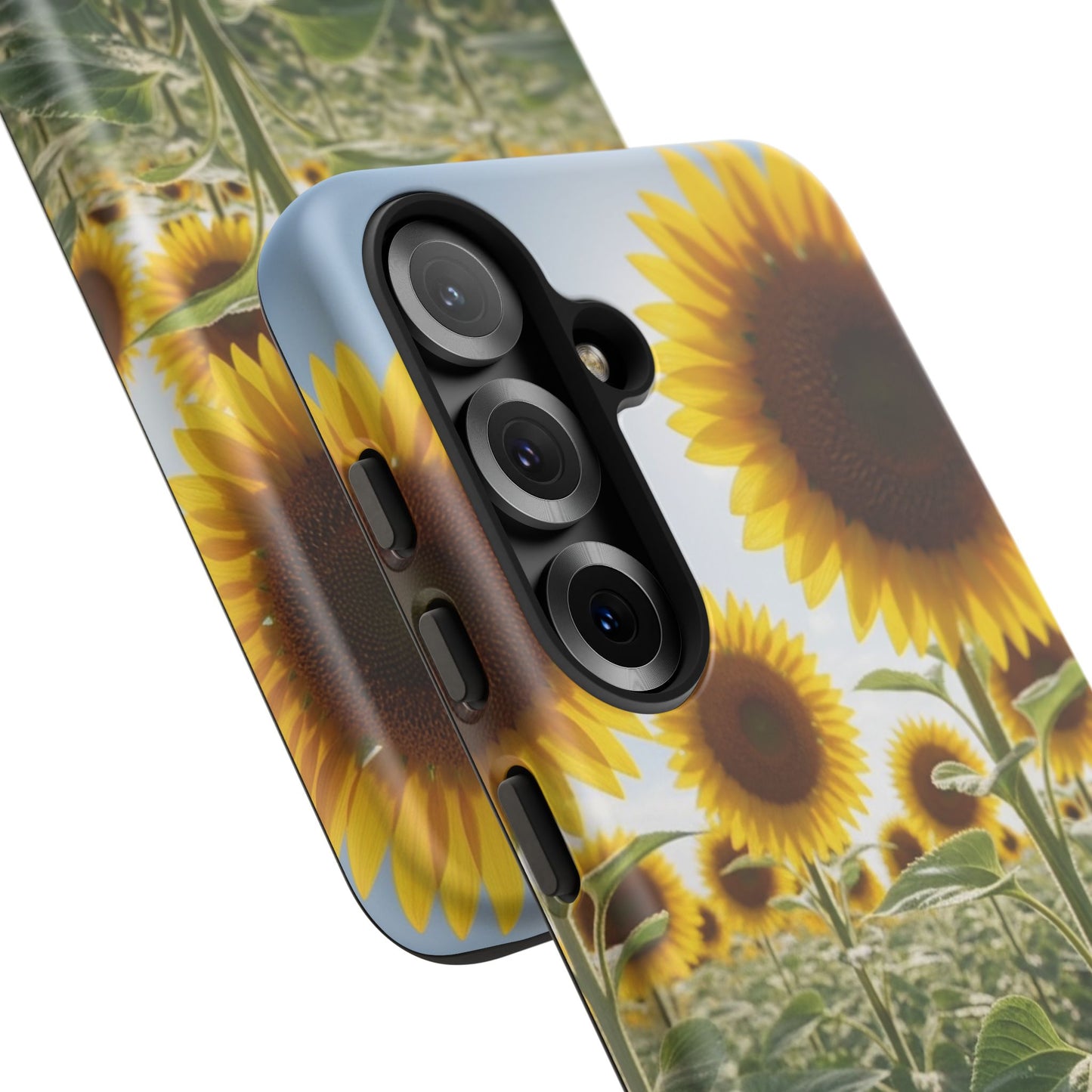Sunflower Field Phone Case | Golden Hour Floral Aesthetic | Bright Summer Tough Case