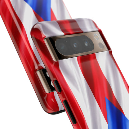 Puerto Rico Flag Phone Case | Boricua Pride Tough Case | Puerto Rican Flag Protective Cover for iPhone & Samsung
