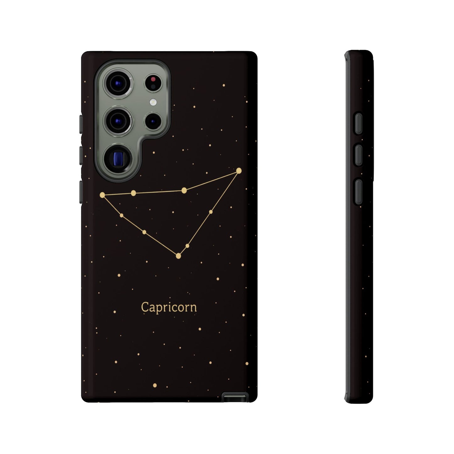 Capricorn Zodiac Constellation Phone Case – Luxe Gold Celestial Cover