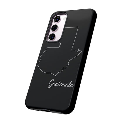 Guatemala Outline Phone Case – Minimal Country Map Tough Case (iPhone, Samsung, Pixel)
