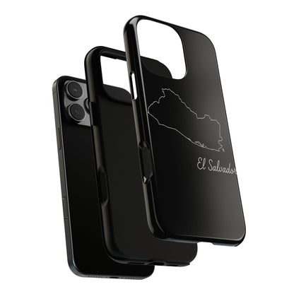 El Salvador Outline Phone Case – Minimal Country Map Tough Case (iPhone, Samsung, Pixel)