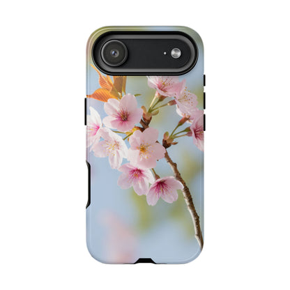 Cherry Blossom Phone Case – Pink Floral Tough Case (iPhone, Samsung Galaxy, Pixel)
