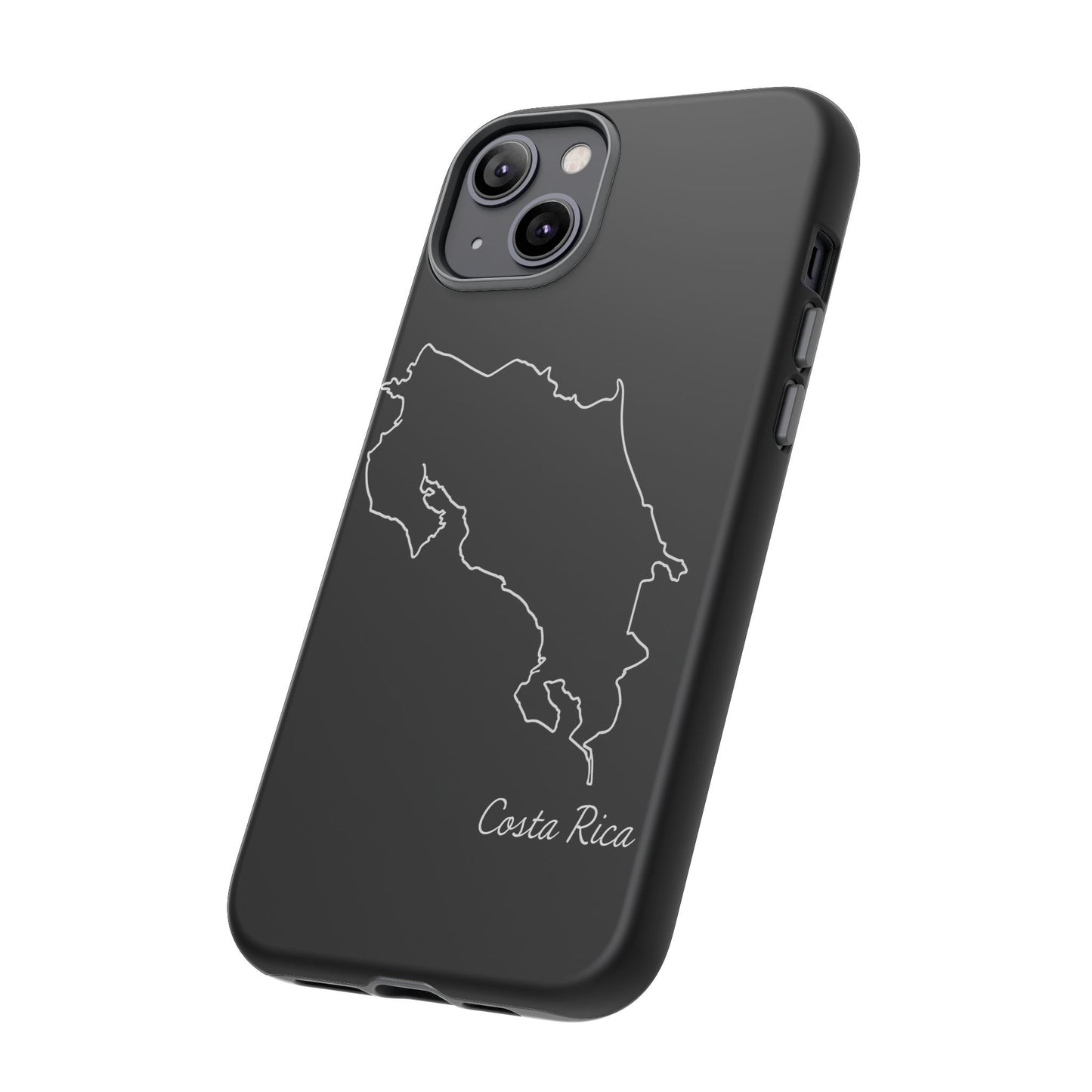Costa Rica Outline Phone Case – Minimal Country Map Tough Case (iPhone, Samsung, Pixel)