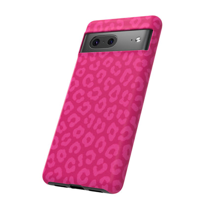 Hot Pink Leopard Phone Case – Bold Coquette Aesthetic Tough Case