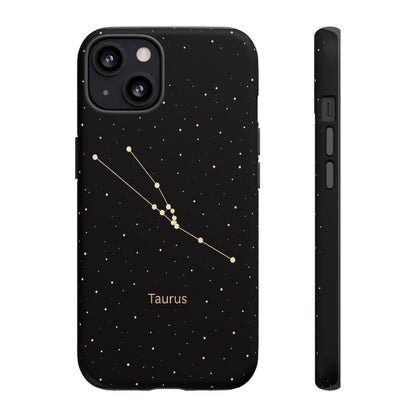 Taurus Zodiac Constellation Phone Case – Luxe Gold Celestial Cover