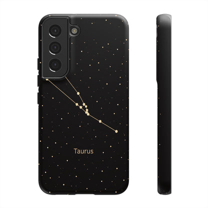 Taurus Zodiac Constellation Phone Case – Luxe Gold Celestial Cover