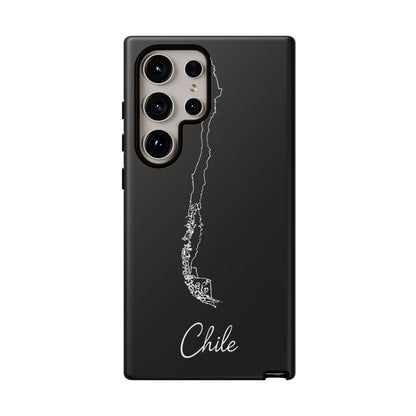 Chile Outline Phone Case – Minimal Country Map Tough Case (iPhone, Samsung, Pixel)