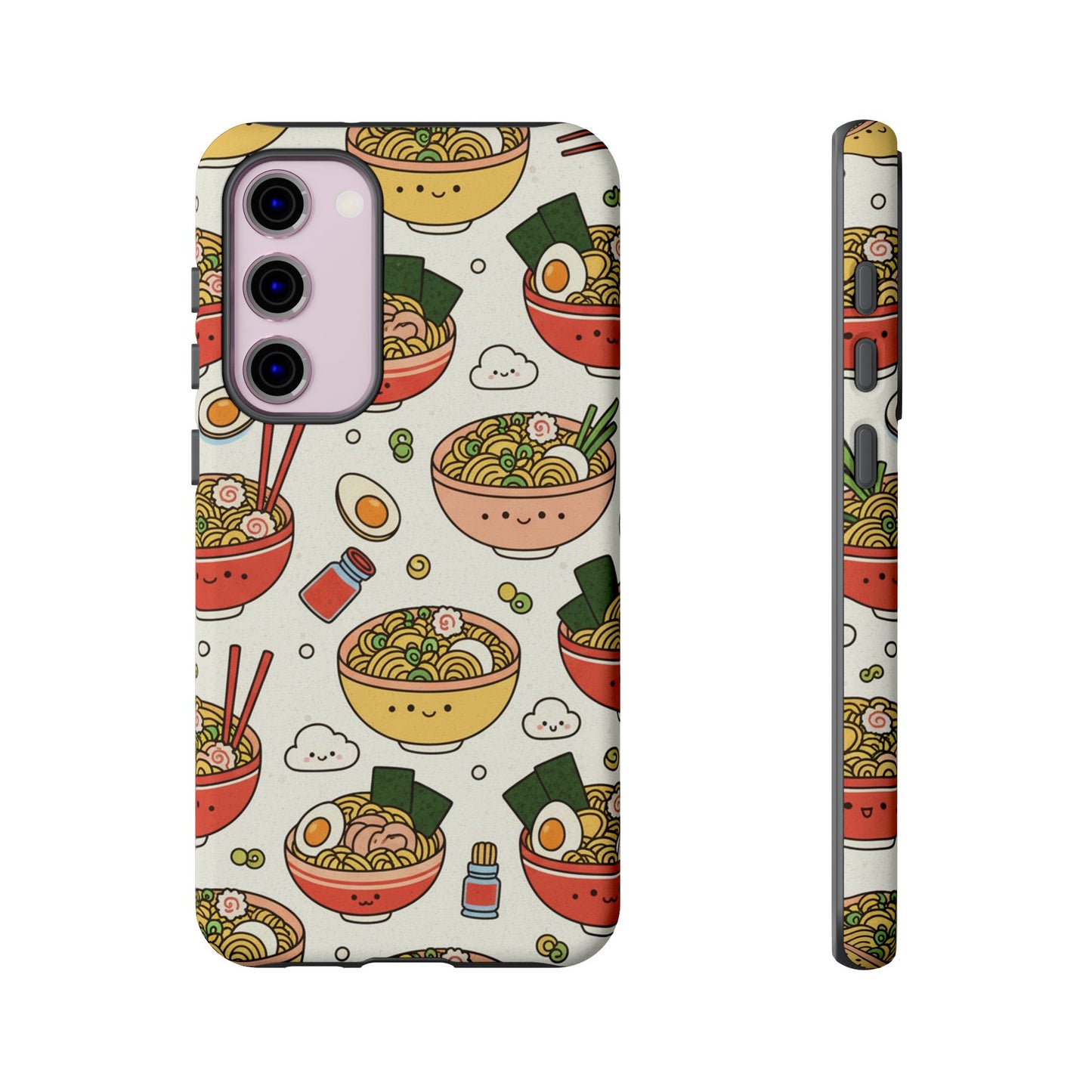 Kawaii Ramen Phone Case – Cute Japanese Food Pattern | Noodle Bowl Aesthetic Case