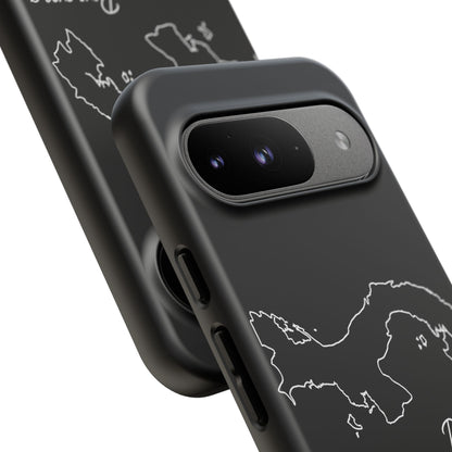 Panama Outline Phone Case – Minimal Country Map Tough Case (iPhone, Samsung, Pixel)