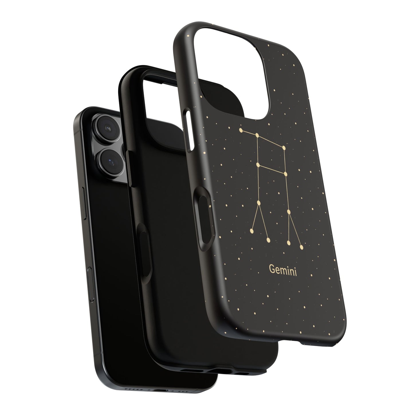 Gemini Zodiac Constellation Phone Case – Luxe Gold Celestial Cover
