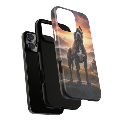 Cane Corso Phone Case – Guard Dog Sunset Tough Case (iPhone, Samsung, Pixel) | Dog Lover Gift