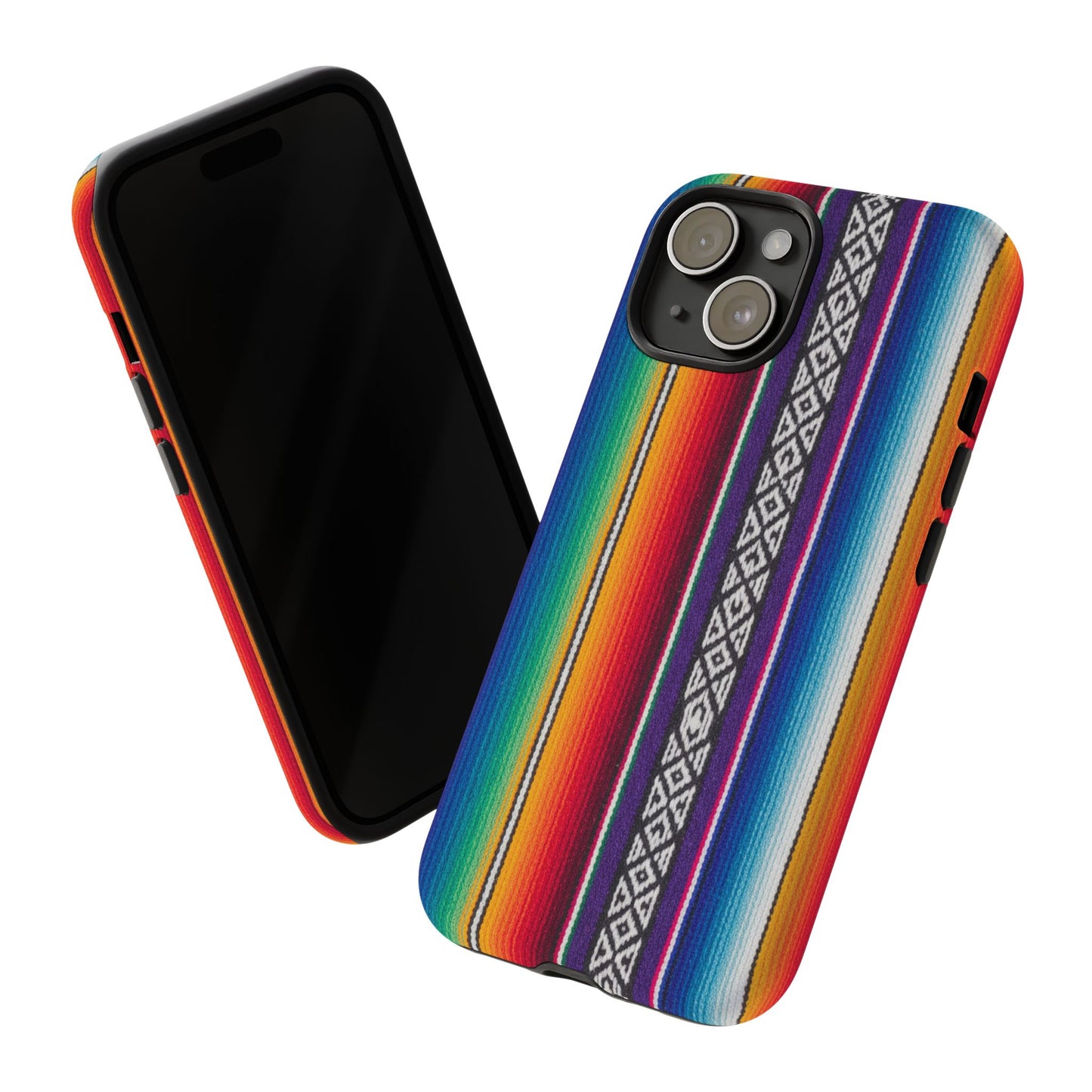 Serape Stripe Phone Case – Colorful Mexican Blanket Pattern Tough Case