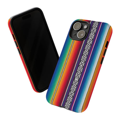 Serape Stripe Phone Case – Colorful Mexican Blanket Pattern Tough Case
