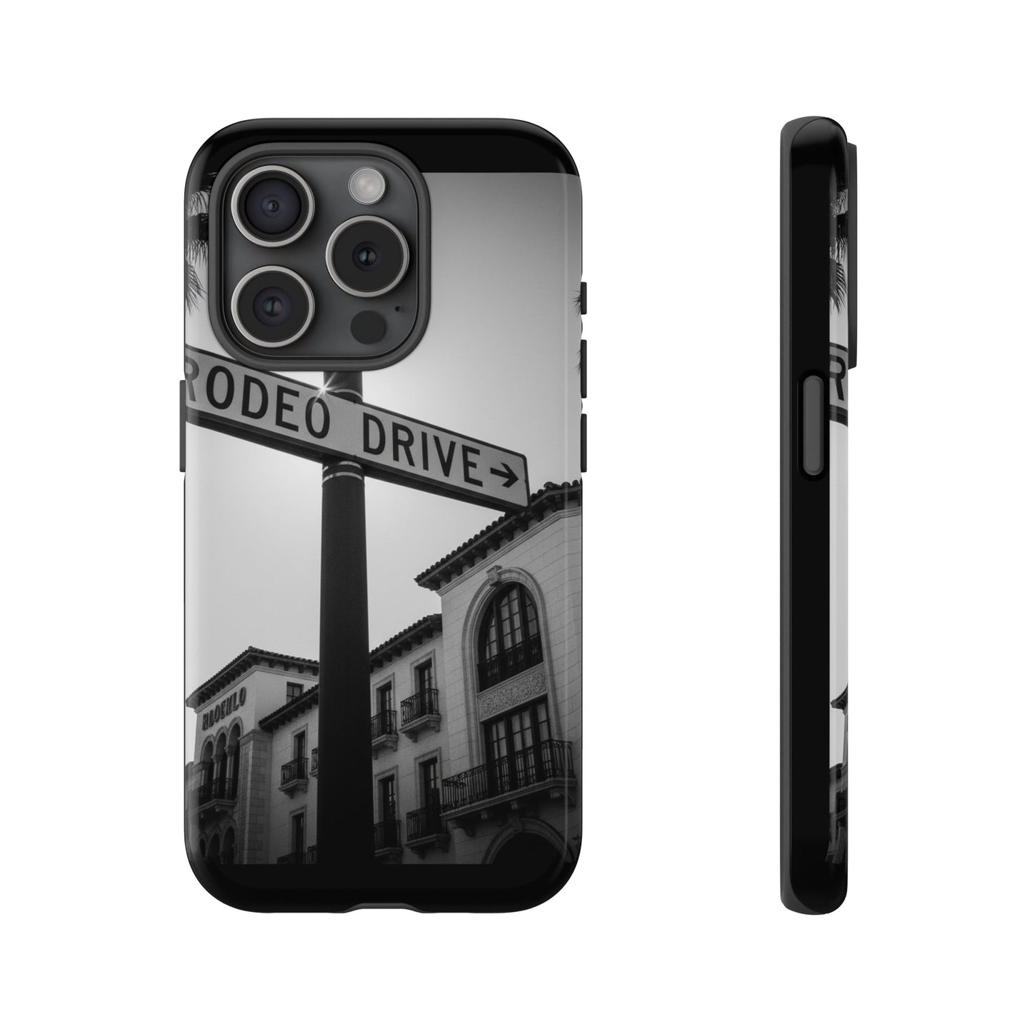 Rodeo Drive Phone Case | Los Angeles Aesthetic Black & White Photography | Luxury LA Street Tough Case for iPhone & Samsung