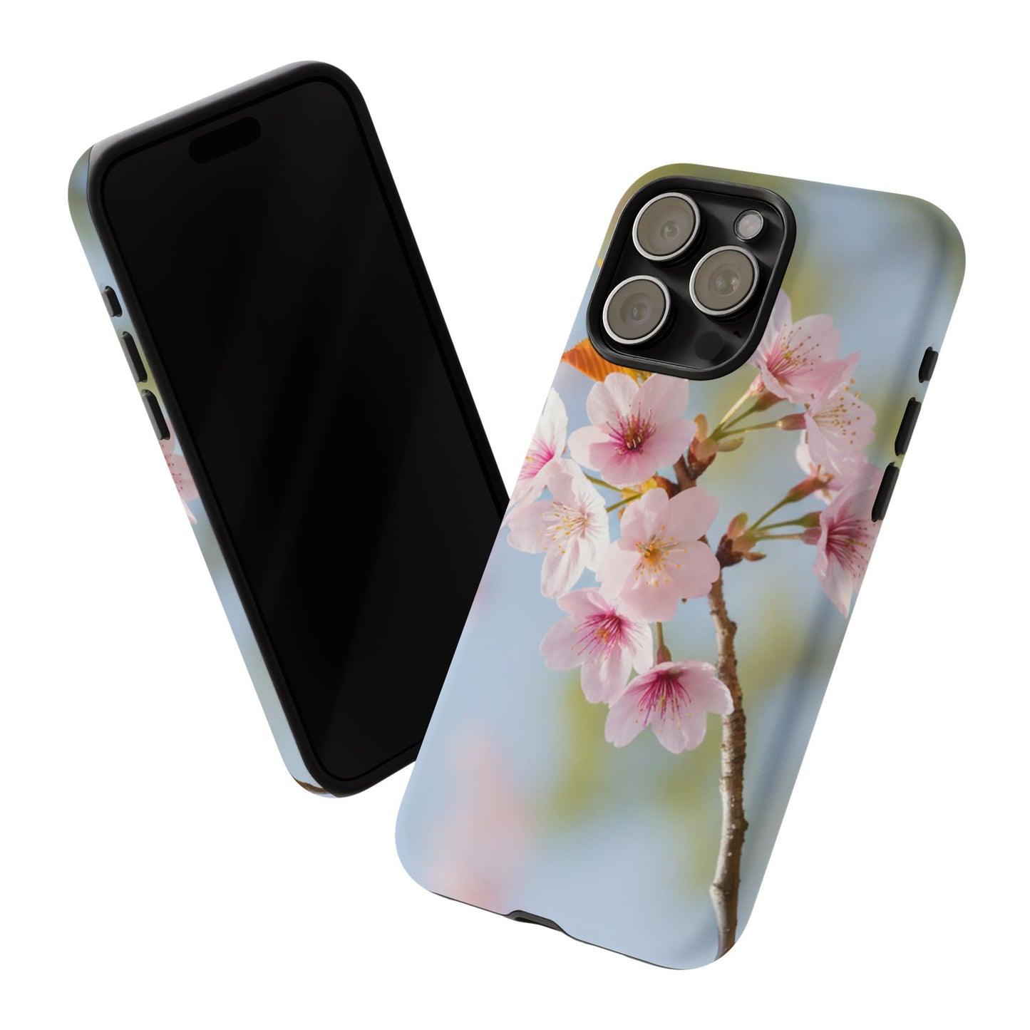Cherry Blossom Phone Case – Pink Floral Tough Case (iPhone, Samsung Galaxy, Pixel)