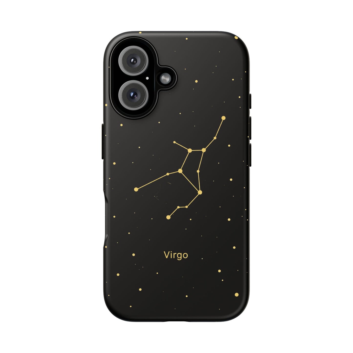 Virgo Zodiac Constellation Phone Case – Luxe Gold Celestial Cover