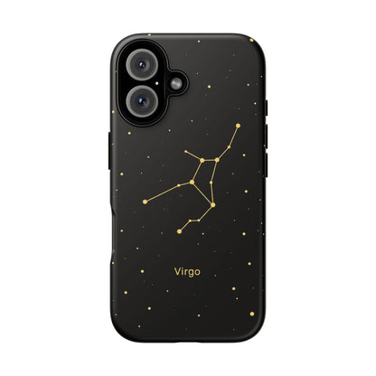Virgo Zodiac Constellation Phone Case – Luxe Gold Celestial Cover
