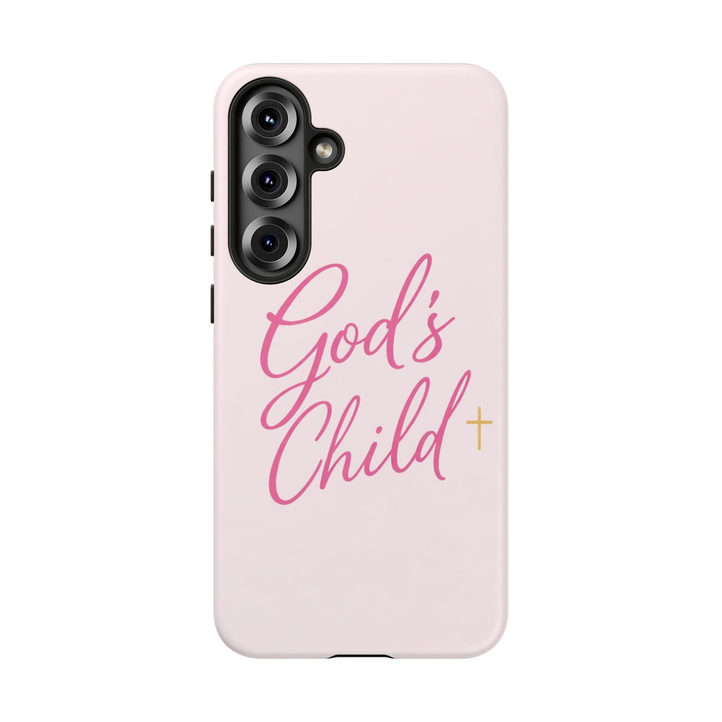 Gods Child Phone Case Christian Pink Aesthetic Tough iPhone Case