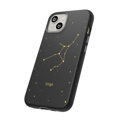 Virgo Zodiac Constellation Phone Case – Luxe Gold Celestial Cover