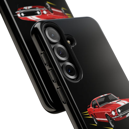 Red Muscle Car Phone Case – Classic Car Racing Tough Protective Case