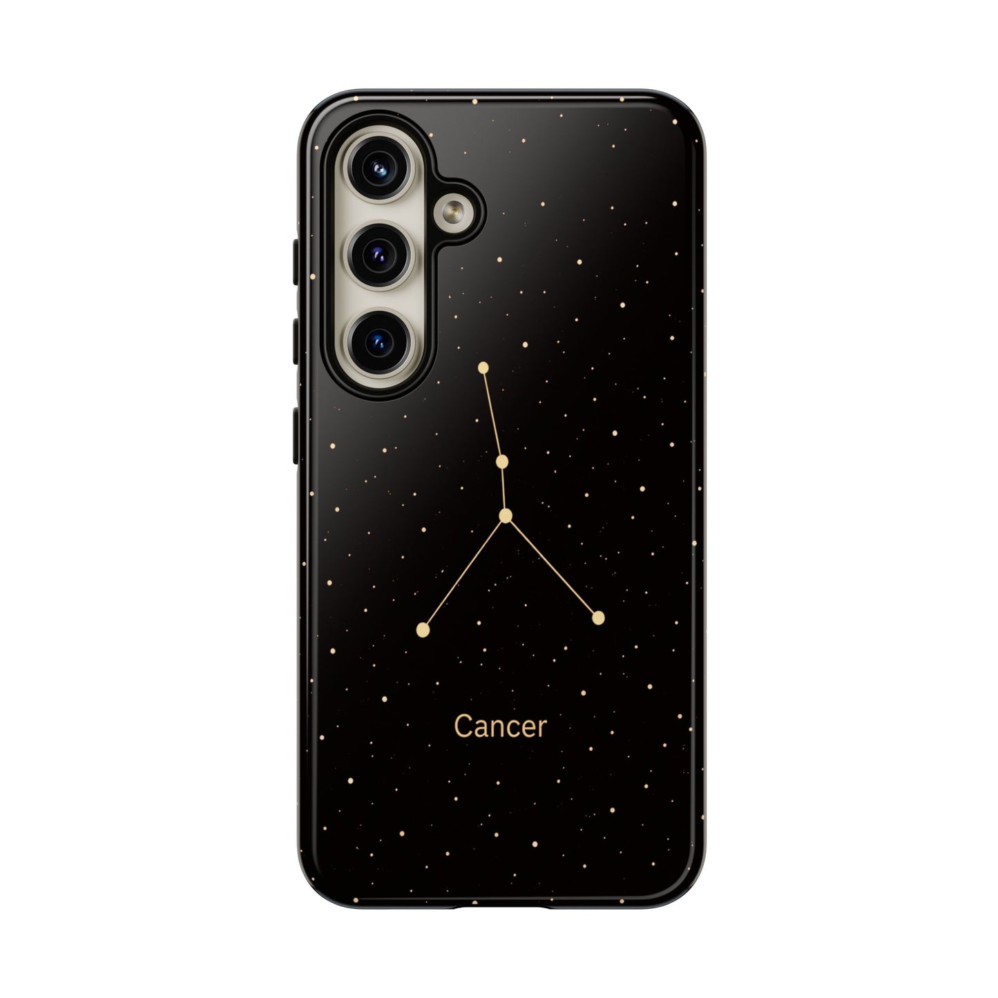 Cancer Zodiac Constellation Phone Case – Luxe Gold Celestial Cover