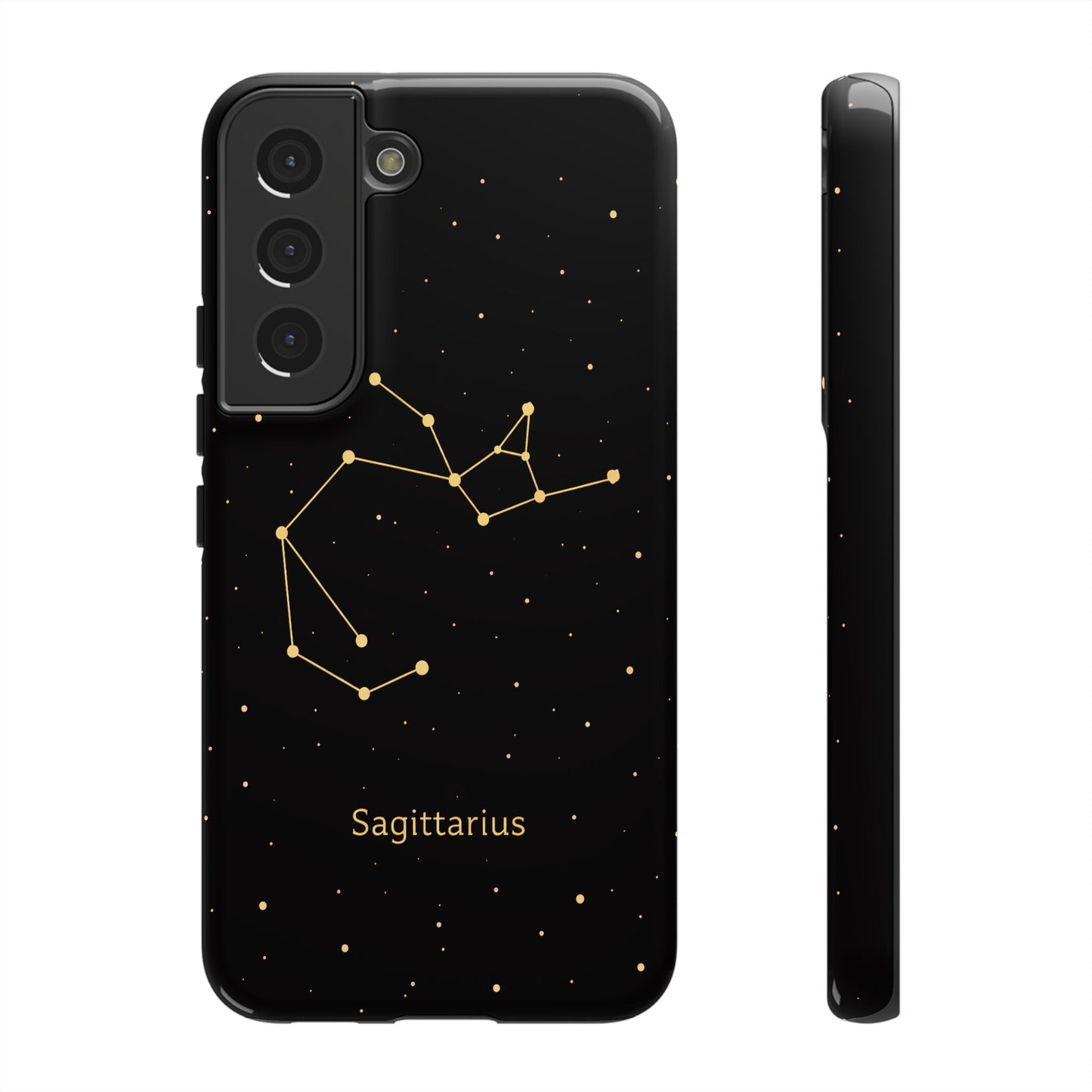 Sagittarius Zodiac Constellation Phone Case – Luxe Gold Celestial Cover