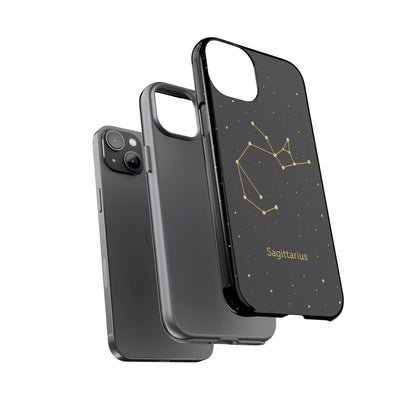 Sagittarius Zodiac Constellation Phone Case – Luxe Gold Celestial Cover