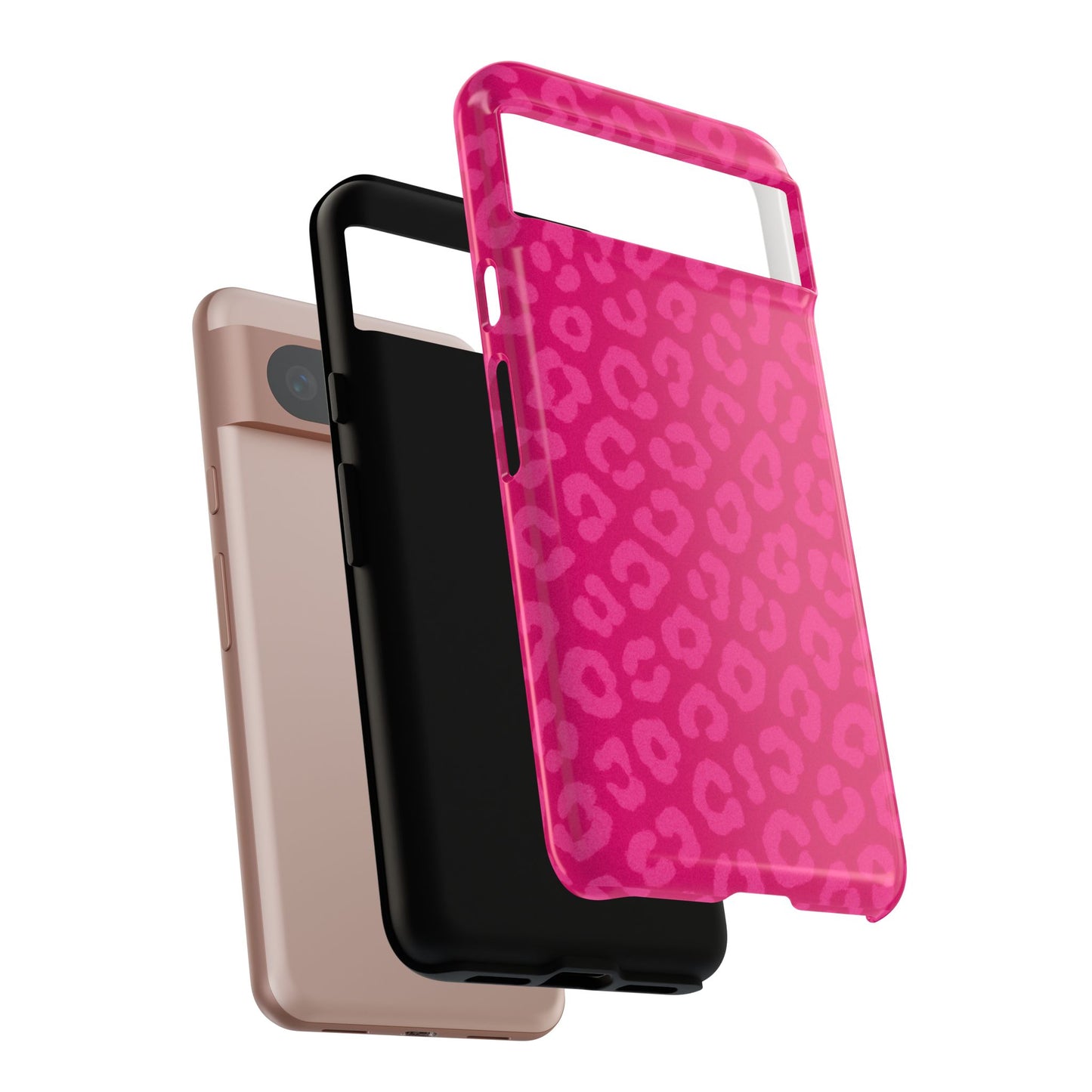 Hot Pink Leopard Print Phone Case – Bold Coquette Leopard Tough Case