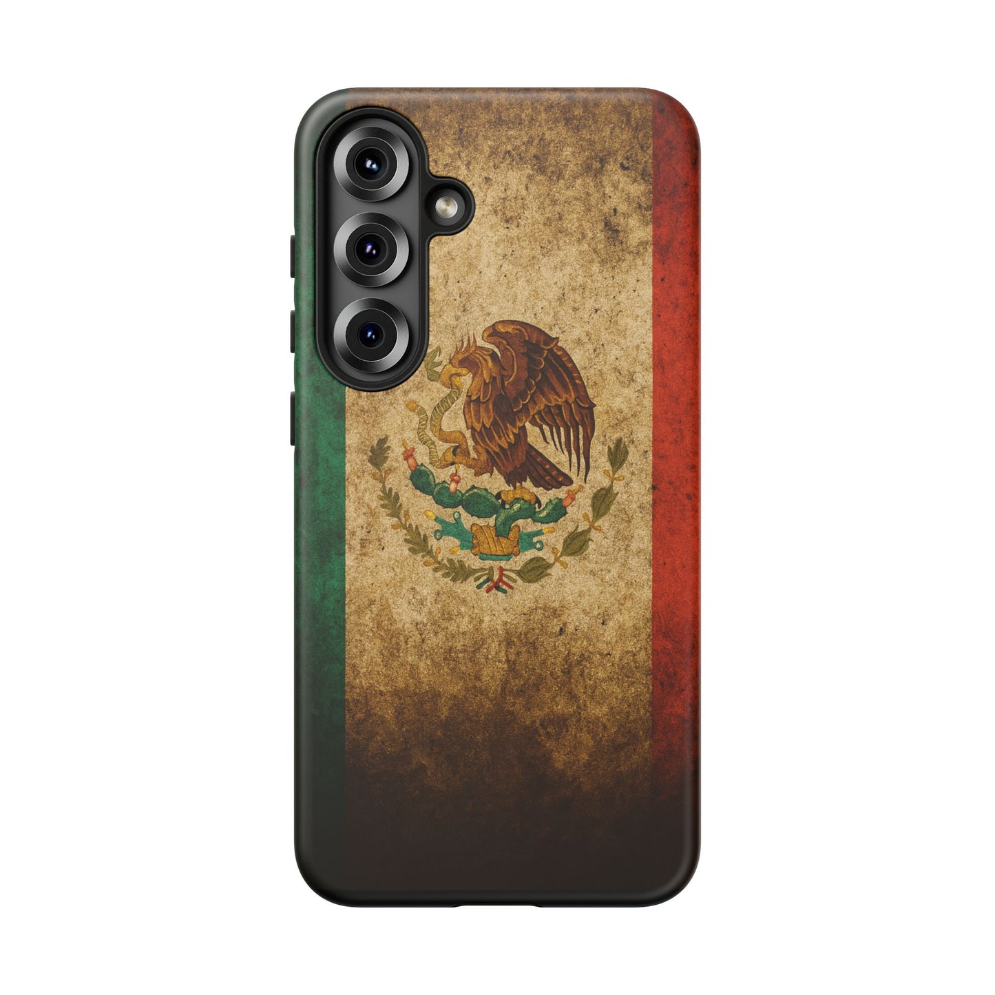 Vintage Mexico Flag Phone Case – Mexican Pride Grunge Flag Aesthetic Tough Case