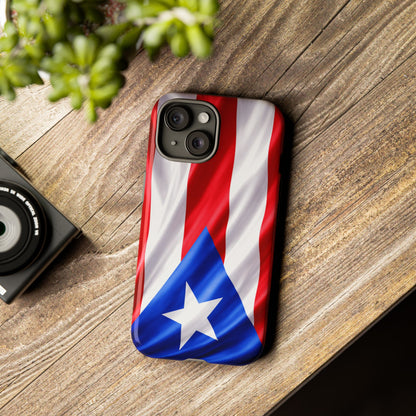Puerto Rico Flag Phone Case | Boricua Pride Tough Case | Puerto Rican Flag Protective Cover for iPhone & Samsung