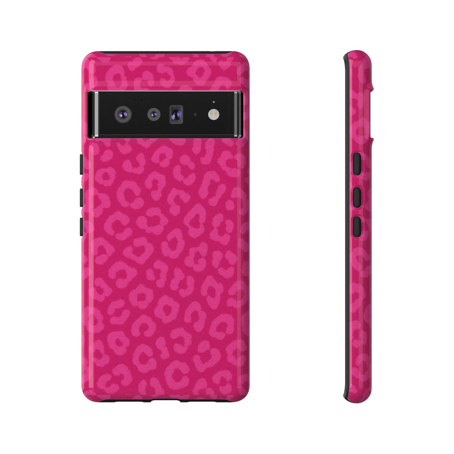 Hot Pink Leopard Phone Case – Bold Coquette Aesthetic Tough Case
