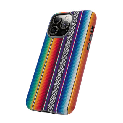 Serape Stripe Phone Case – Colorful Mexican Blanket Pattern Tough Case
