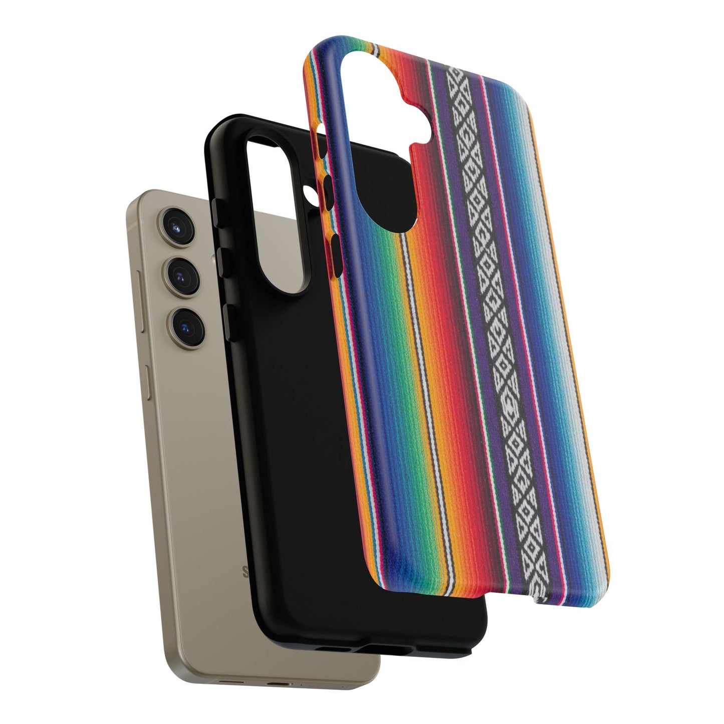 Serape Stripe Phone Case – Colorful Mexican Blanket Pattern Tough Case