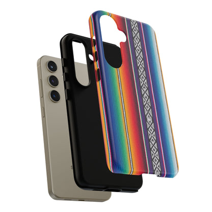 Serape Stripe Phone Case – Colorful Mexican Blanket Pattern Tough Case