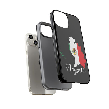 Nayarit Mexico Flag Map Phone Case | Mexican American Pride Tough Case for iPhone & Samsung