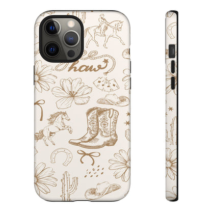 Western Cowgirl Phone Case for iPhone Samsung Galaxy Pixel Tough Case